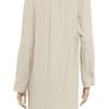 Vanessa Bruno Draped Crepe Dress in Beige - Lyst