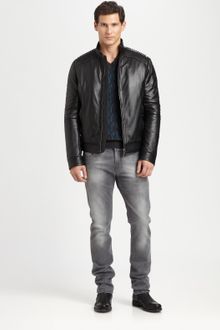 Versace Brushed Denim Jeans - Lyst