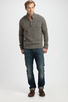 Vince Cableknit Sweater - Lyst