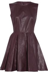 Alexander McQueen Pleated Leather Dress