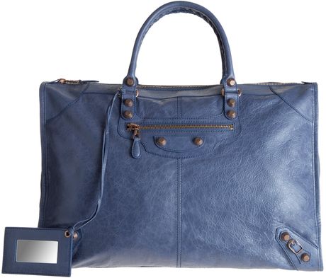Balenciaga Arena Giant Weekender in Blue (rose) - Lyst