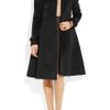 Burberry Prorsum Belted Wool and Cashmereblend Coat in Black - Lyst