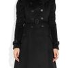 Burberry Prorsum Belted Wool and Cashmereblend Coat in Black - Lyst