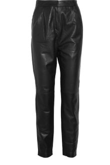 By Malene Birger High Rise Leather Pants - Lyst