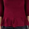 Carven Peplum Top in Purple (burgundy) - Lyst