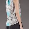 Carven Fur Print Top in Gray (grey) - Lyst