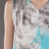 Carven Fur Print Top in Gray (grey) - Lyst
