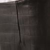 Cushnie Et Ochs Croc Leather Skirt in Black - Lyst