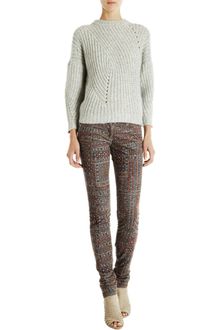 Etoile Isabel Marant Cropped Knit Sweater - Lyst
