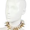 Giuseppe Zanotti Studded Fur Collar in White (ivory) - Lyst