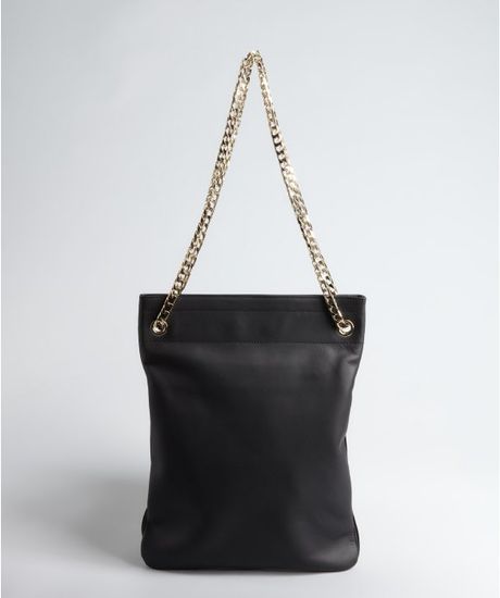 Givenchy Leather Chain Strap Shoulder Bag in Black | Lyst