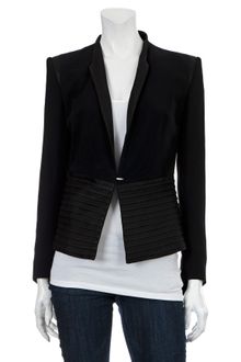 Helmut Lang Leather Combo Blazer - Lyst