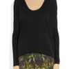 Helmut Lang Ribbedsleeve Knitted Sweater in Black - Lyst