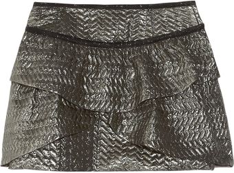 Isabel Marant Bilbao Metallic Brocade Mini Skirt - Lyst