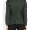 Jil Sander Monet Wool and Angorablend Jacket in Green (forest) - Lyst