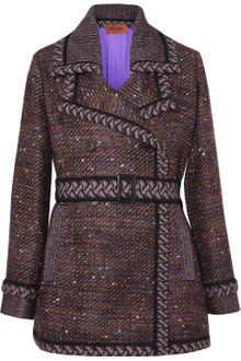 Missoni Belted Bouclé Coat - Lyst