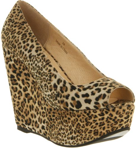 Office Witch Craft Wedge Lepoard Microsuede in Beige (leopard) - Lyst
