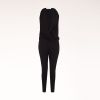 Stella Mccartney Draped Matt Jersey All in One in Black - Lyst