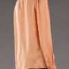 Stella Mccartney Fluid Ruffle Blouse in Orange - Lyst