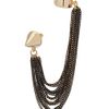 Topshop Many Chain Ear Cuff in Black - Lyst