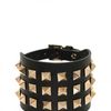 Valentino Big Rockstud Leather Bracelet in Black - Lyst