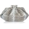 Valentino Jewelclasp Watersnake Clutch in Silver - Lyst