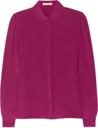 Vanessa Bruno Silk Crepe De Chine Shirt - Lyst