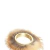Viktor & Rolf Red Fox Fur Brass Metal Cuff in Beige (tan) - Lyst