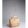 Yves Saint Laurent  Colorblock Calfskin Muse Two Satchel in Beige - Lyst