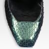 Yves Saint Laurent Snake Skin Mirror Heel Platform Pumps in Green (forest) - Lyst
