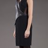 Alexander Wang Leather Vest Dress in Black - Lyst