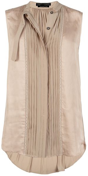 Allsaints Quartet Gloss Top in Beige (dusk) - Lyst