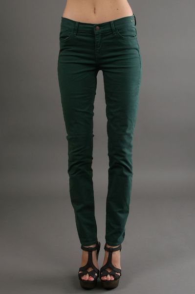 Dittos Dawn Twill Pant in Hunter Green in Green - Lyst