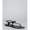 Gucci Black Suede Horsebit Thong Sandals in Black - Lyst