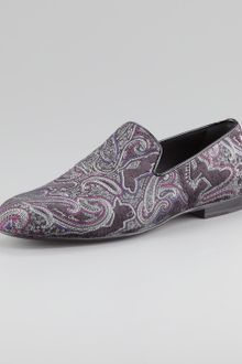 Jimmy Choo Sloane Paisley Smoking Slipper - Lyst