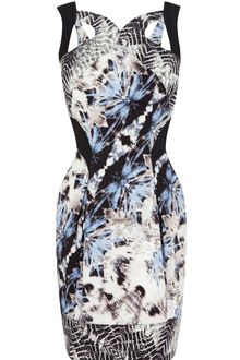 Karen Millen Scuba Texture Print On C - Lyst