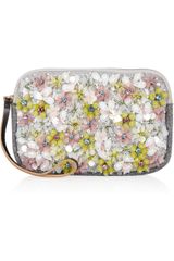 Marni Embellished Ribbed Cotton Clutch