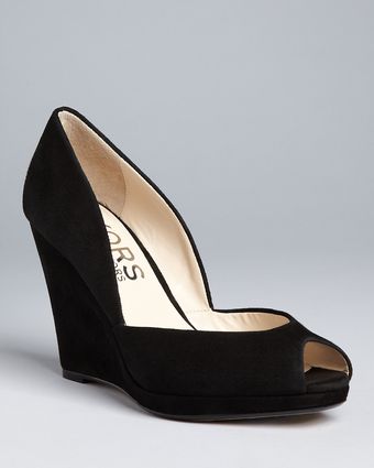 Michael Kors Kors Peep Toe Wedge Pumps Vail - Lyst