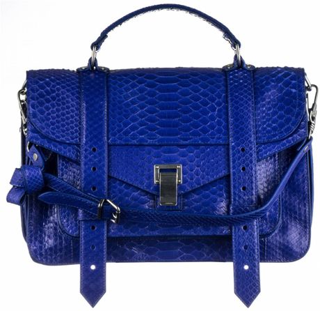 Proenza Schouler Ps1 Medium Python in Blue (purple+rain) - Lyst