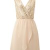 Tfnc Sequin Top with Cross Over Chiffon Skirt in Pink (cream) - Lyst