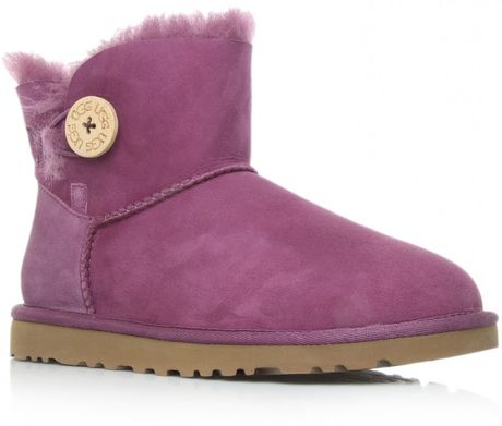 ugg mini bailey button purple