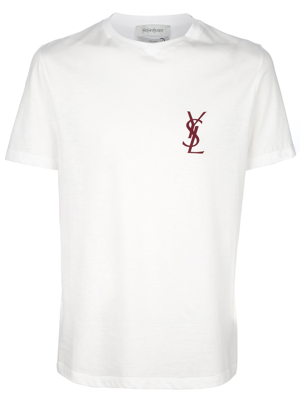 Saint Laurent Logo T-shirt in White for Men