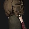 Burberry Prorsum Oversize Lapel Bomber Jacket in Brown (kale) - Lyst