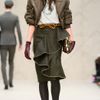 Burberry Prorsum Oversize Lapel Bomber Jacket in Brown (kale) - Lyst