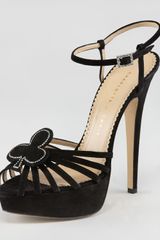 Charlotte Olympia Black Jack Suede Sandal