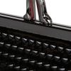 Christian Louboutin Miss Loubi Spiked Patent Leather Clutch in Black - Lyst