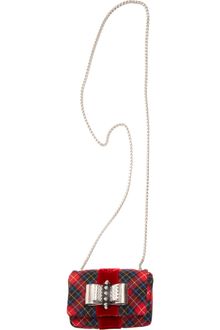 Christian Louboutin Mini Sweet Charity Plaid Bag - Lyst