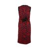 Christopher Kane Straight Sleeveless Dress in A Bend Of Polyamide and Elastane with A Red Leopard Pattern in Red - Lyst