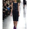 Erdem Libby Hand Embroidered Duchess Satin Dress in Blue (navy) - Lyst