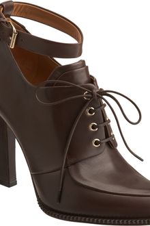 Givenchy Laceup Apron Toe Bootie - Lyst
